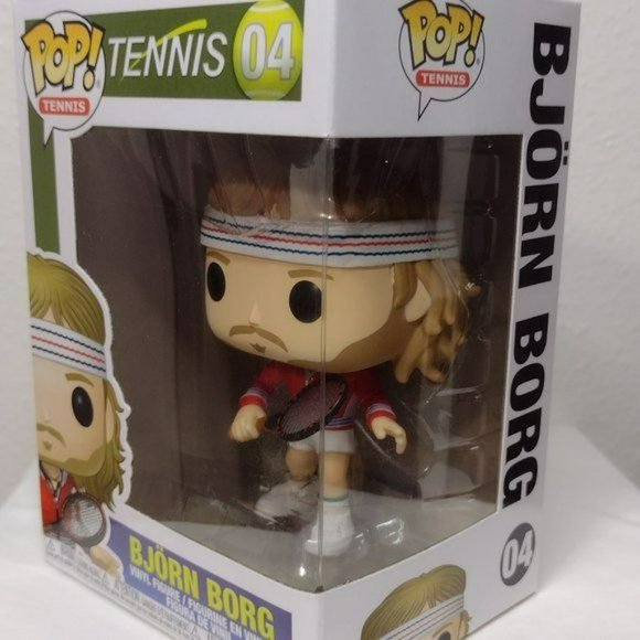 Tennis Legends Bjorn Borg Funko Pop 04 6,5 X 4,72 X 3,62 Inches. - Picture 7 of 9